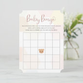 Invitation Baby shower Bingo Card - Baby shower Jeu (Debout devant)