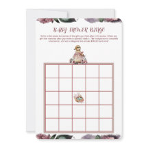 Baby shower Bingo Card - Cute Duck Thème