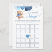 Invitation Baby shower Bingo Jeu Teddy Bear Card (Devant)