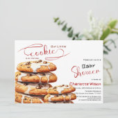 Invitation Baby Shower Biscuit Mignon (Debout devant)