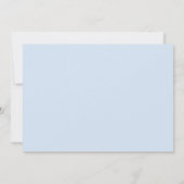 Invitation Baby shower Black Blue Little Man (Dos)