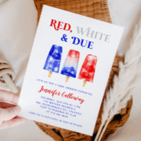 baby shower blanc 4 juillet rouge