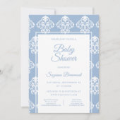 Invitation Baby shower blanc Boho Dusty moderne (Devant)