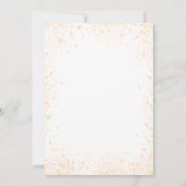 Invitation Baby shower blanc or parties scintillant garçon fi (Dos)