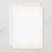 Invitation Baby shower blanc or parties scintillant garçon fi (Dos)