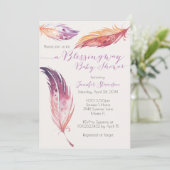 Invitation Baby shower Blessingway (Debout devant)