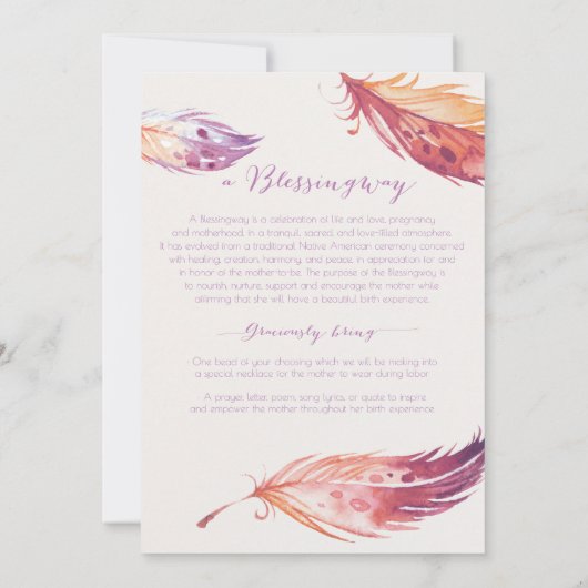 Invitation Baby shower Blessingway (Dos)