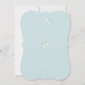 Invitation Baby shower bleu (Dos)