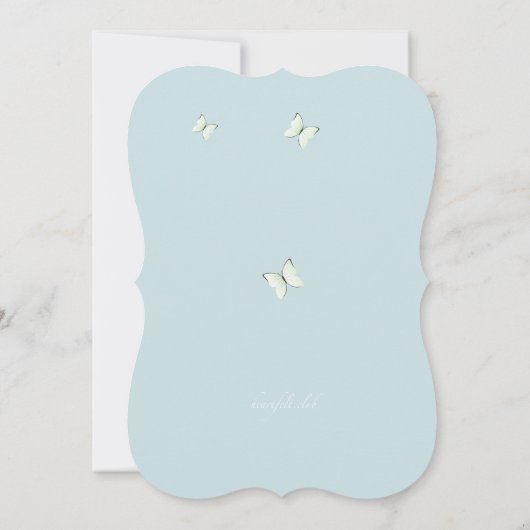 Invitation Baby shower bleu (Dos)