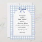 Invitation Baby-Shower Bleu (Devant)