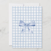 Invitation Baby shower bleu (Dos)