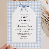 Invitation Baby-Shower Bleu
