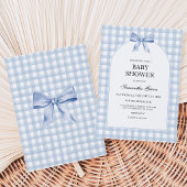 Invitation Baby-Shower Bleu