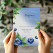Invitation Baby shower Bleu