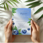 Invitation Baby shower Bleu