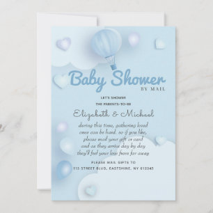 Invitation Baby shower bleu
