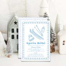Baby shower Bleu À Main Après Bébé Boy