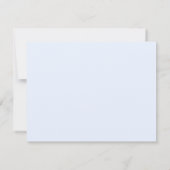 Invitation Baby shower bleu cigogne sophistiquée (Dos)