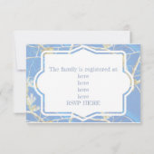 Invitation baby shower bleu de camo (Dos)