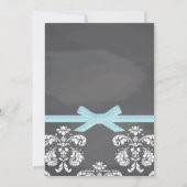 Invitation Baby shower bleu de pot de maçon de luciole de (Dos)