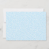 Invitation Baby shower bleu du pays des merveilles avec le (Dos)