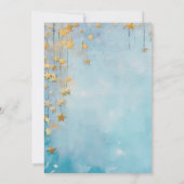 Invitation Baby shower bleu Little Star (Dos)