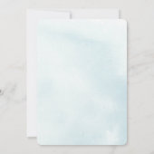 Invitation Baby shower bleu Little Star Twinkle (Dos)