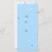 Invitation Baby shower bleu - Modèle modifiable (Dos)