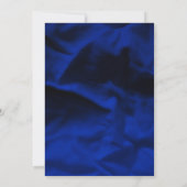 Invitation Baby shower bleu or d'Afro-Américain (Dos)