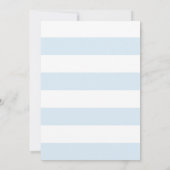 Invitation Baby shower Bleu Ours Teddy (Dos)