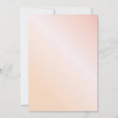 Invitation Baby shower bleu rose floral or géométrique (Dos)