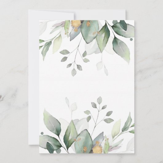 Invitation Baby shower Bleu Vert Balloon (Dos)