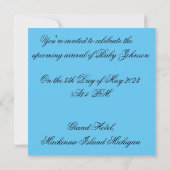 Invitation baby shower - Blocs Alphabet (Dos)