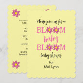 Invitation Baby shower Bloom Baby Bloom (Devant / Derrière)