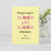 Invitation Baby shower Bloom Baby Bloom (Debout devant)
