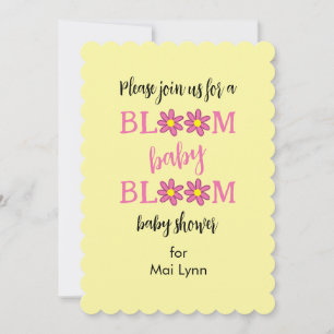 Invitation Baby shower Bloom Baby Bloom