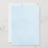 Invitation Baby shower Blue Birdie (Dos)