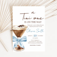 Baby shower Blue Bow Espresso Martini