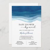 Invitation Baby shower Blue Boy par courrier (Devant / Derrière)