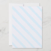 Invitation Baby shower Blue Cloud et Raindrops (Dos)