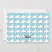 Invitation Baby shower Blue Elephant (Dos)