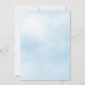 Invitation Baby shower Blue Elephant (Dos)