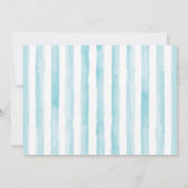 Invitation Baby shower Blue Elephant Invitation, garçon (Dos)