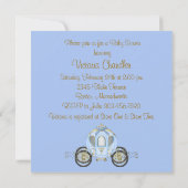 Invitation Baby shower Blue et Gold Prince (Dos)
