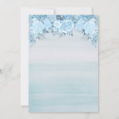 Invitation Baby shower Blue Floral Boy Citrouille Automne Aut (Dos)