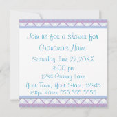 Invitation Baby shower Blue Grand-mère (Dos)