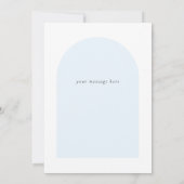 Invitation Baby shower Blue Hydrangea (Dos)