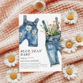 Invitation Baby shower Blue Jean Baby Denim