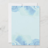 Invitation Baby shower Blue Ocean Sea Turtle (Dos)