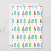 Invitation Baby shower Blue Popsicle (Dos)